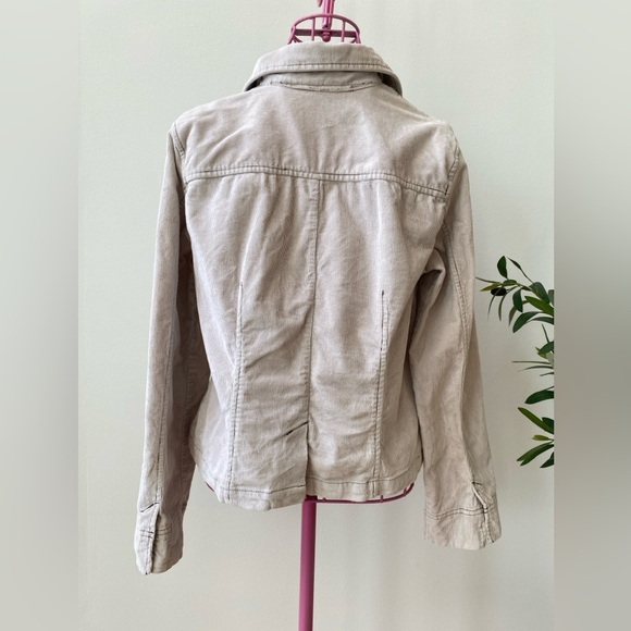 Bill Blass Corduroy Blazer Jacket Women's Petite Large Tan Y2k Preppy Vintage - Picture 2 of 8